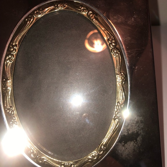 Silver photo album with picture insert- 6 1/2” by 5 1/2” - photo inserts inside. - Picture 8 of 9